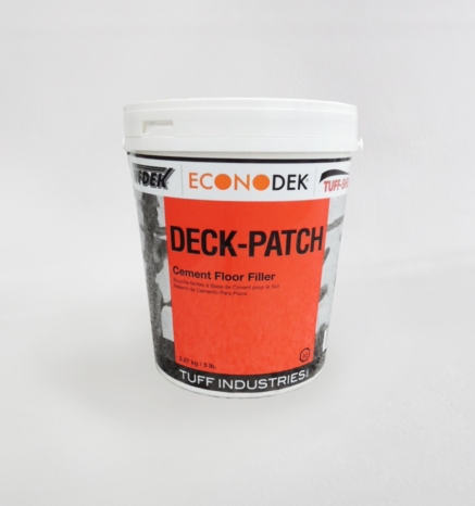 Econodek Deck-Patch cement floor filler for fixing deck surfaces