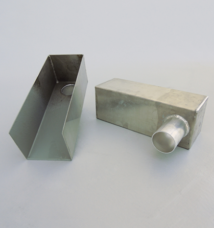 2 stainless steel box scuppers